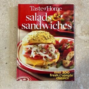 2008 Taste of Home Salads and Sandwiches Cookbook New